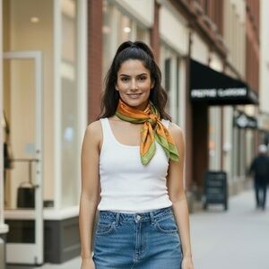 NWT Vintage 1960’s Pierre Cardin Silk Scarf